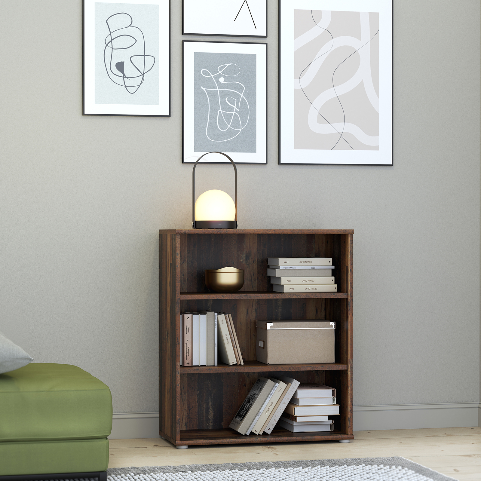 Standregal - Old Wood Vintage - 73x85 cm
