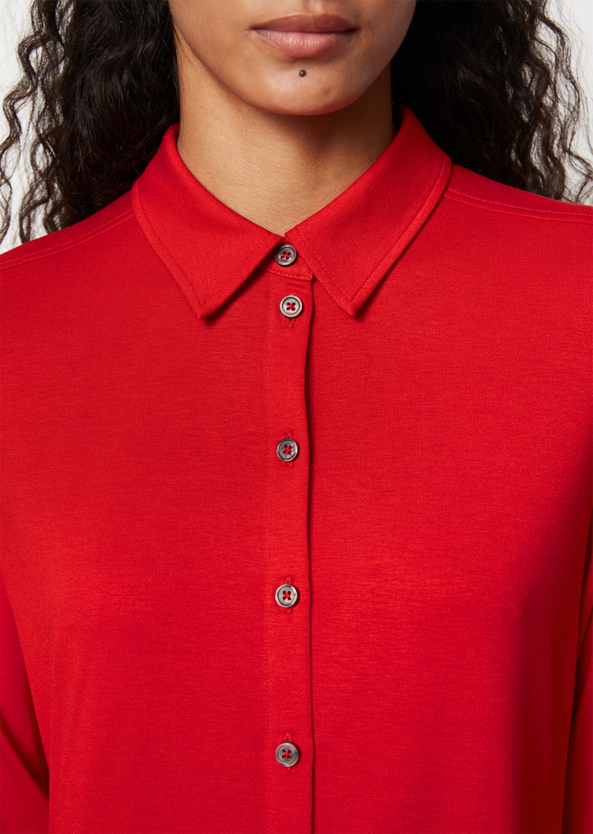 Jersey-Bluse regularaus LENZING™ ECOVERO™