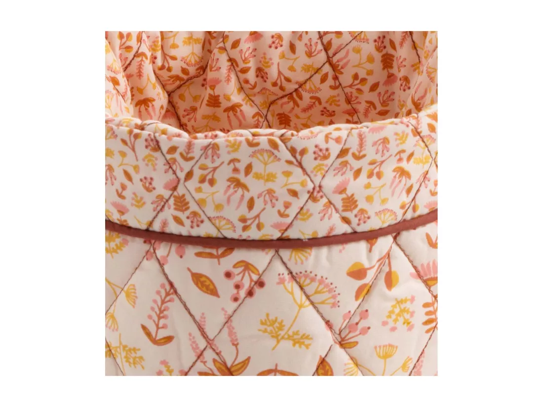 Lot de 3 panières gigognes en coton rose
