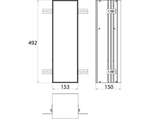 emco asis plus inbouw toiletborstelset 492 mm 975611009