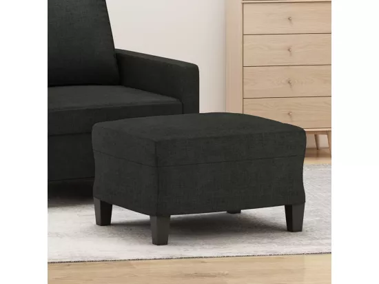 Repose-pied Noir 60x50x41 cm Tissu
