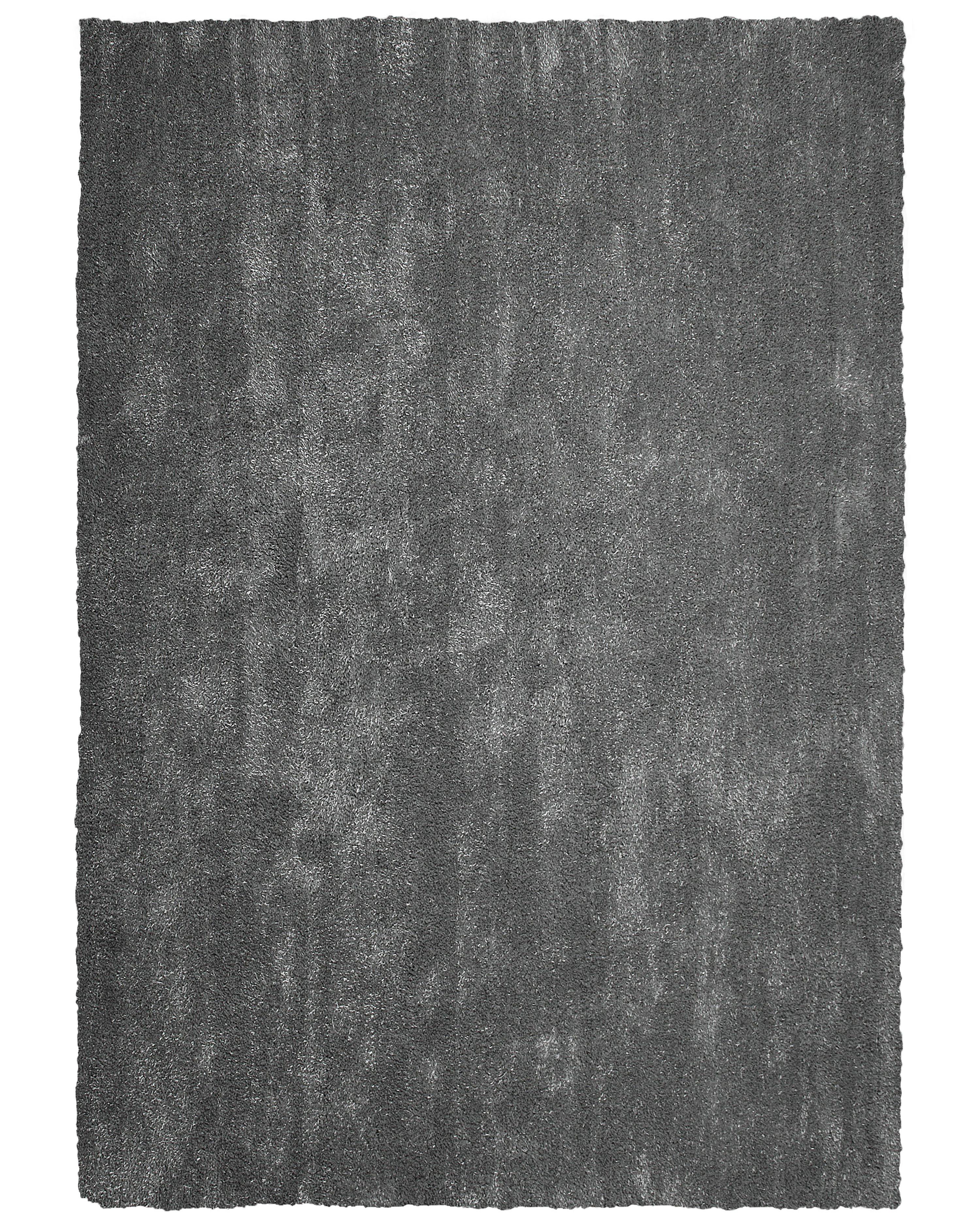 Hoogpoligvloerkleed DEMRE Donkergrijs 160 x 230 cm
