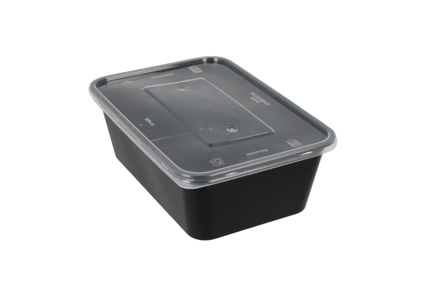 Maaltijdbak PP 750ml zwart