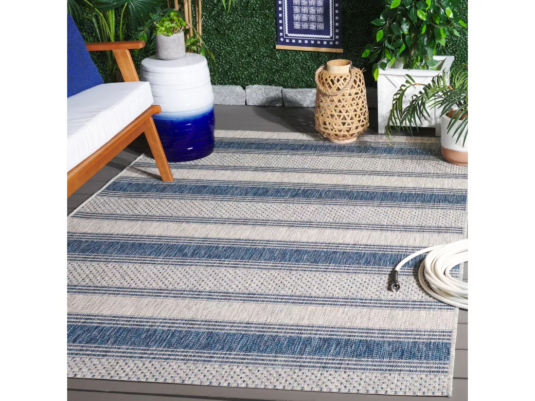 Tapis Grey & Navy 122 X 170 cm - Odessa