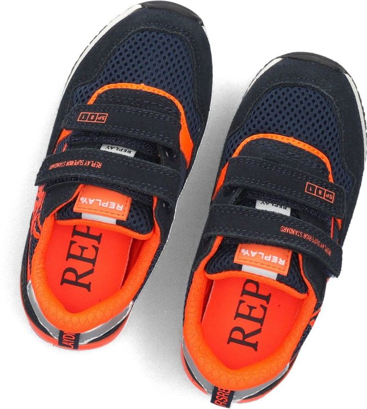 Replay - Shoot Kid 6 - Sneakers - Blauw - Leren