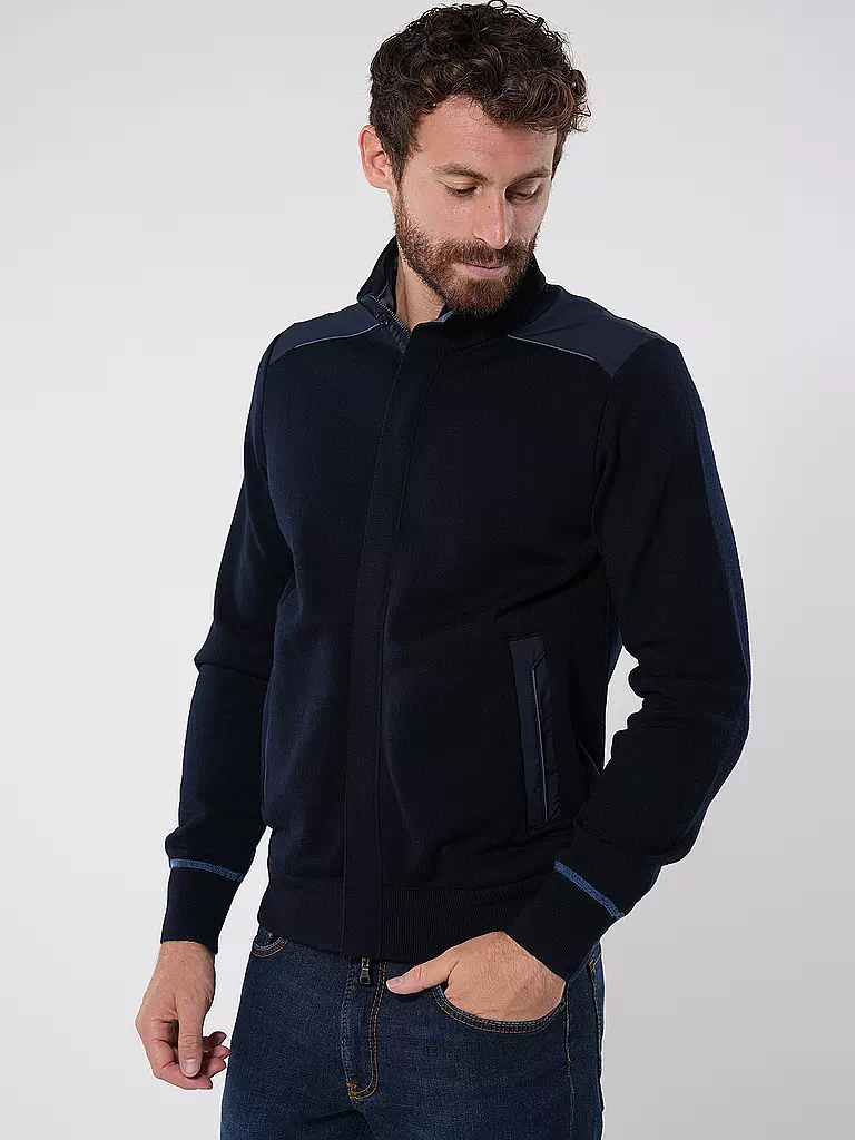 PAUL & SHARK Strickjacke dunkelblau