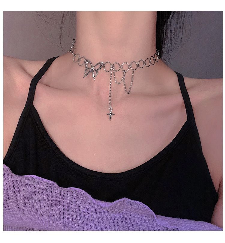 Poppin - Vlinder hanger choker