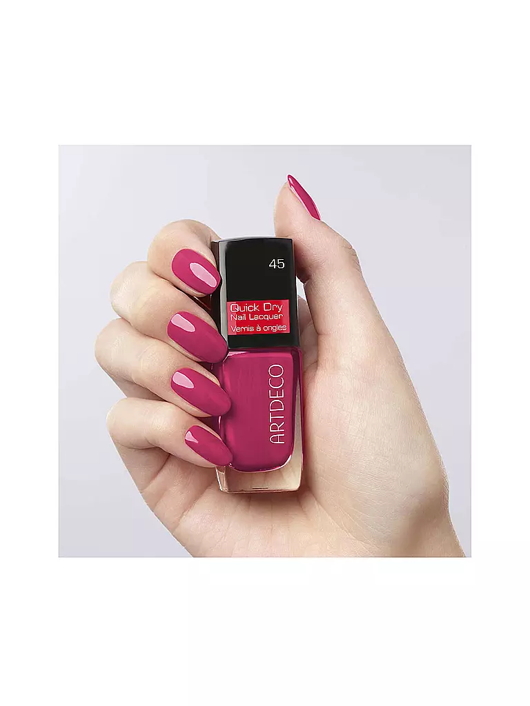 ARTDECO Nagellack - Quick Dry Nail Lacquer ( 45 raspberry tart )  rot