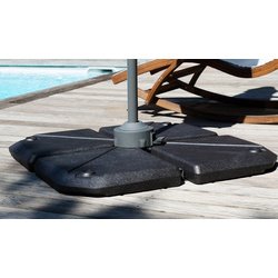 Dalle de lestage pour parasol suspendu, gris foncé