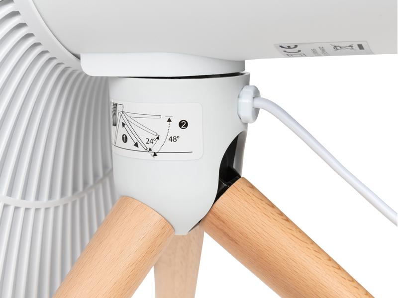 FURBER Bodenventilator Vayu-Terra Weiss Abkühlung für im Büro und zu Hause