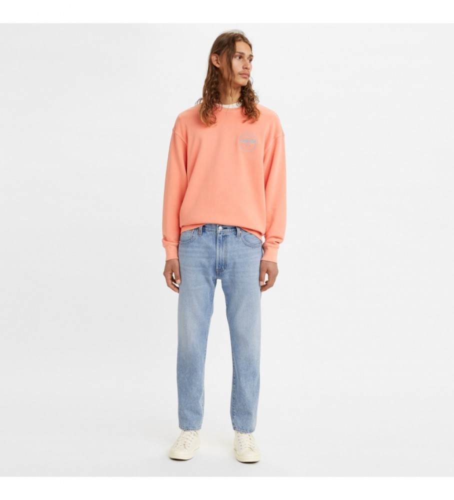 Calça jeans Levi's 551Z reta cropped Dream Stone azul