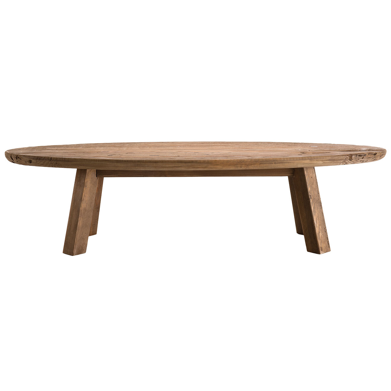 Macabane Table basse ovale Sandy bois naturel  - 139x60x35.5 cm