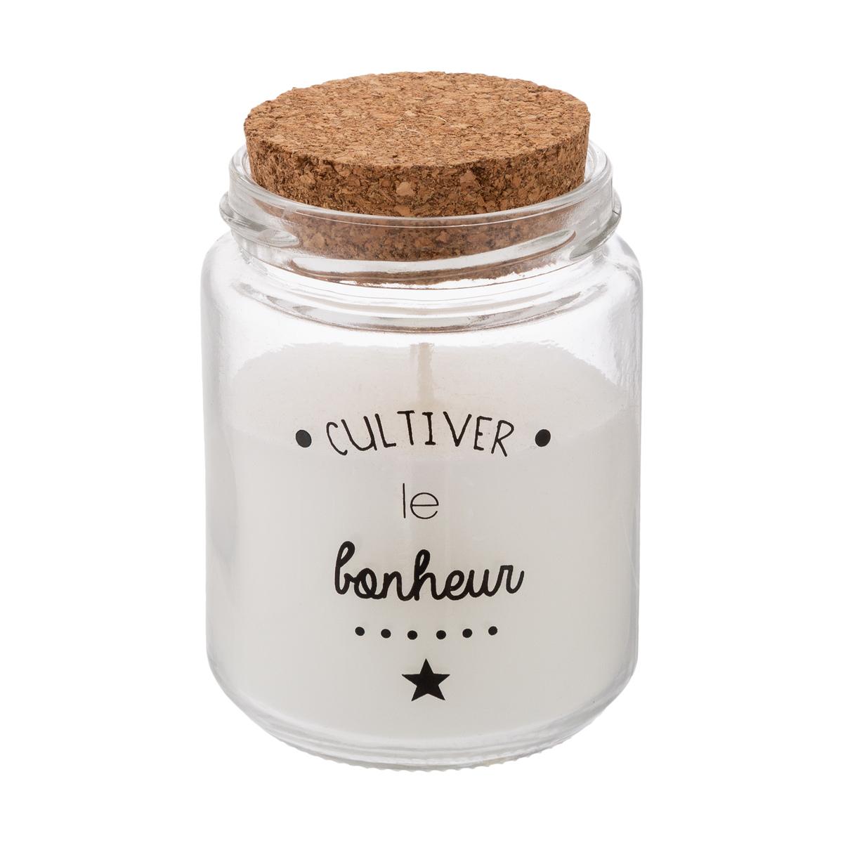 BOUGIE PARFUMEE VERRE ET LIEGE 130G