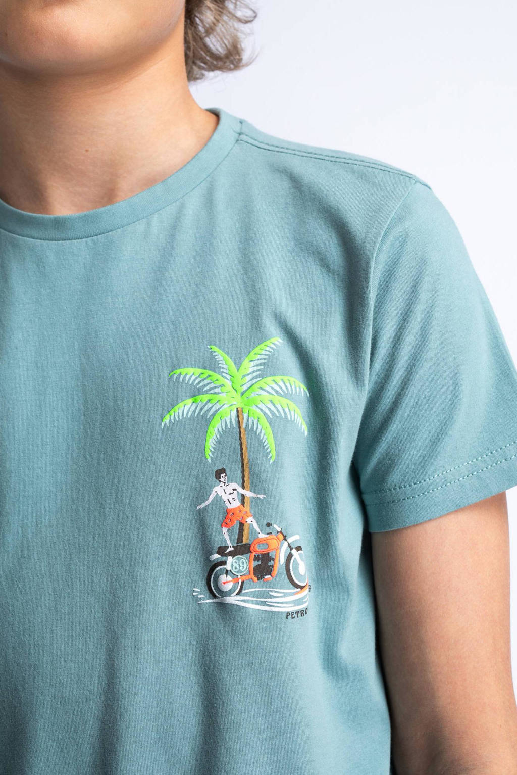 Petrol Industries T-shirt grijsblauw