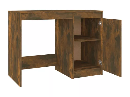 Bureau Chêne fumé 100x50x76 cm Bois d'ingénierie