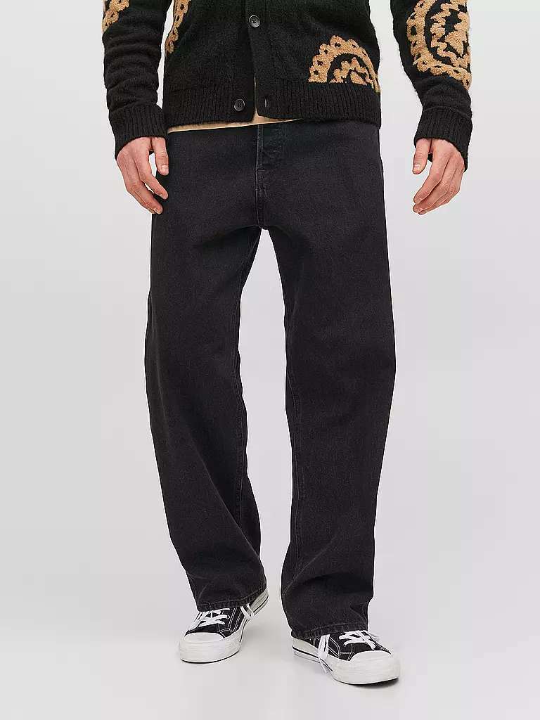 JACK & JONES Jeans Loose Fit JJIALEX JJORIGINAL schwarz