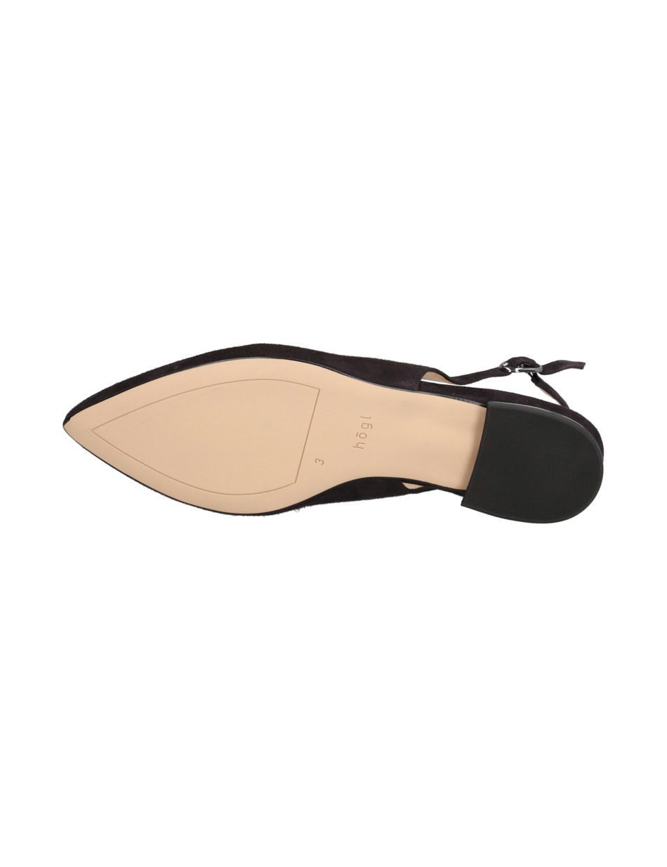 Veloursleder Slingpumps