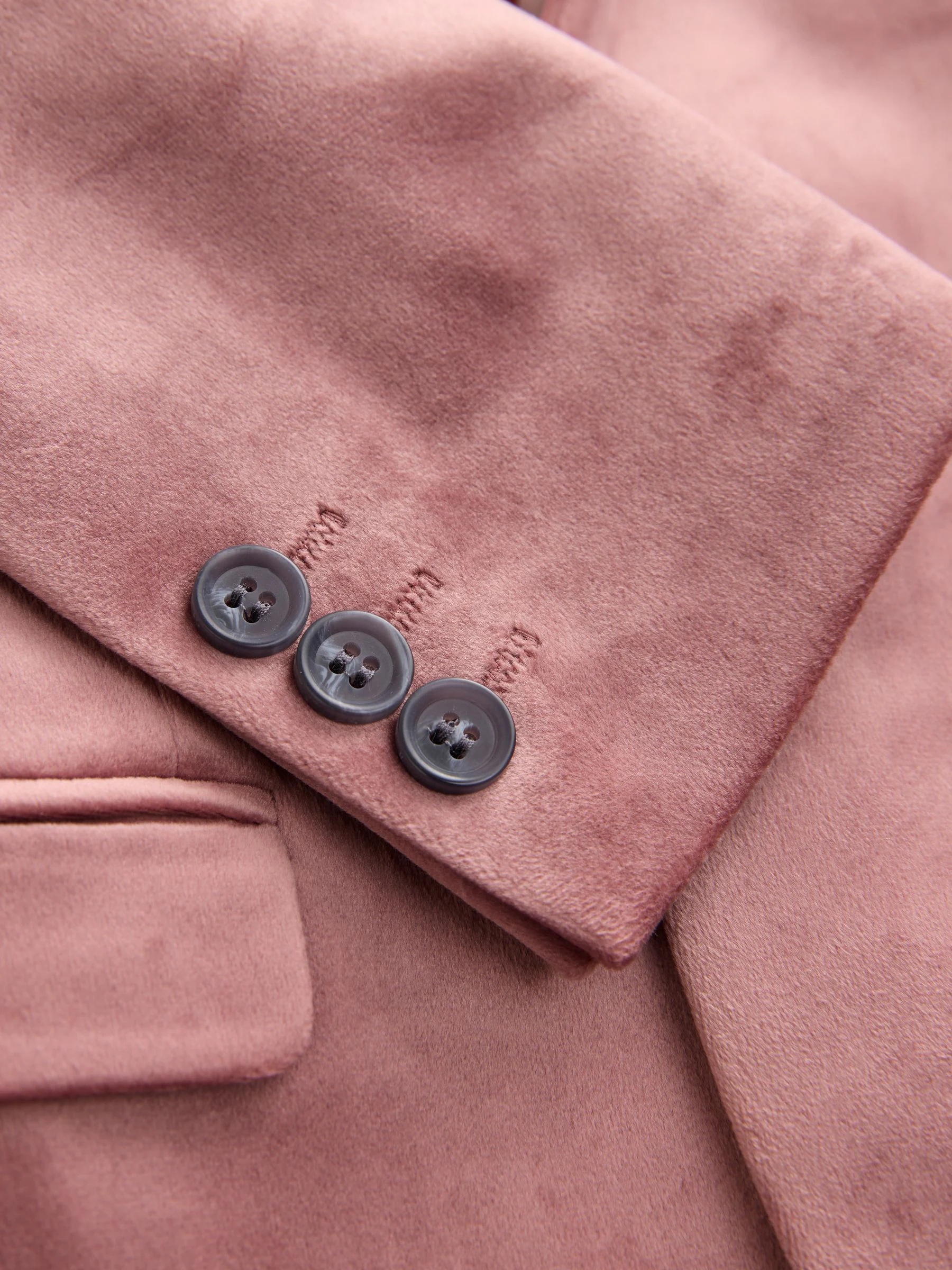 Lichtroze - Fluwelen blazer (3 - 16 jr)