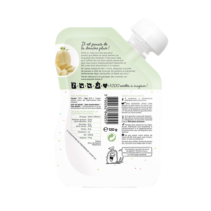 Gourde au panais bio - 120g