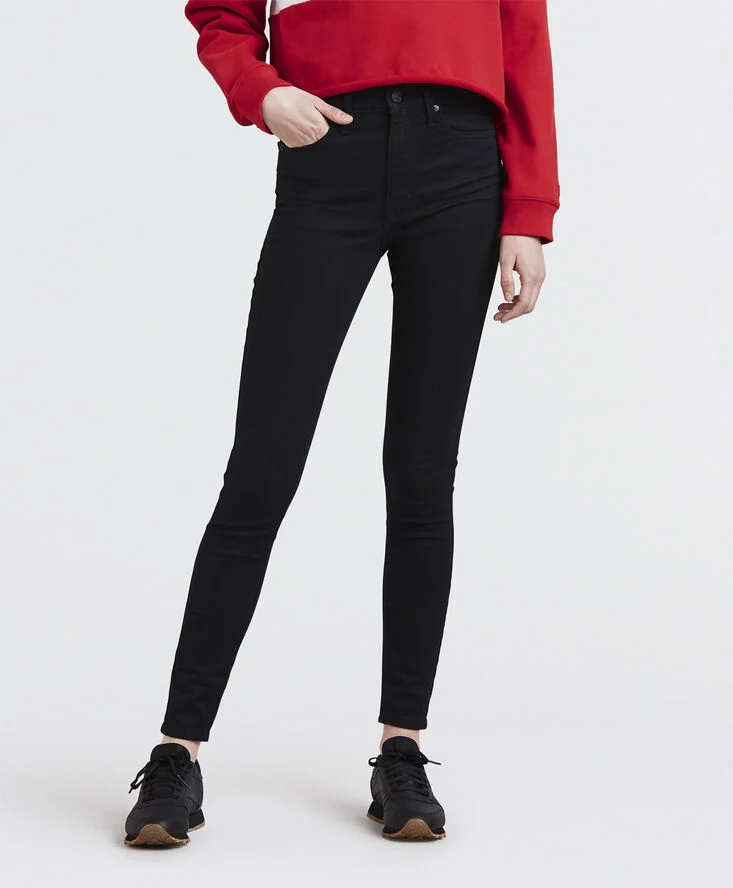 Levi's Mile High Super Skinny Jeans Sort