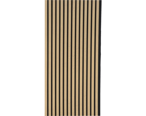 Akoestisch paneel met PES-vilt en MDF-folie afwerking, eiken, 1195 x 572,5 x 19 mm
