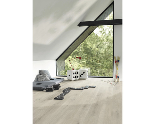 Vinylvloer, Urban Oak wit, landhuisvloer, klikverbinding, 1290 x 196 x 5,5 mm