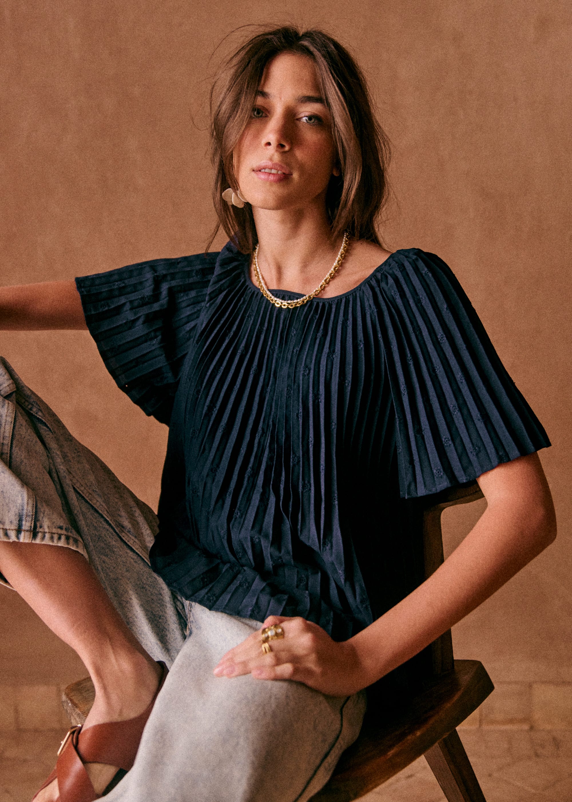Blouse Romy - Marine - E-SHOP/CHEMISES & BLOUSES 5905289