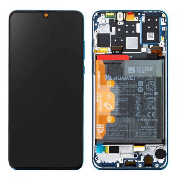 Huawei Conjunto Completo P30 Lite Ecrã Lcd Tactil Bateria 3340 Mah Original Azul - LCD-HWEI-BL-P30L