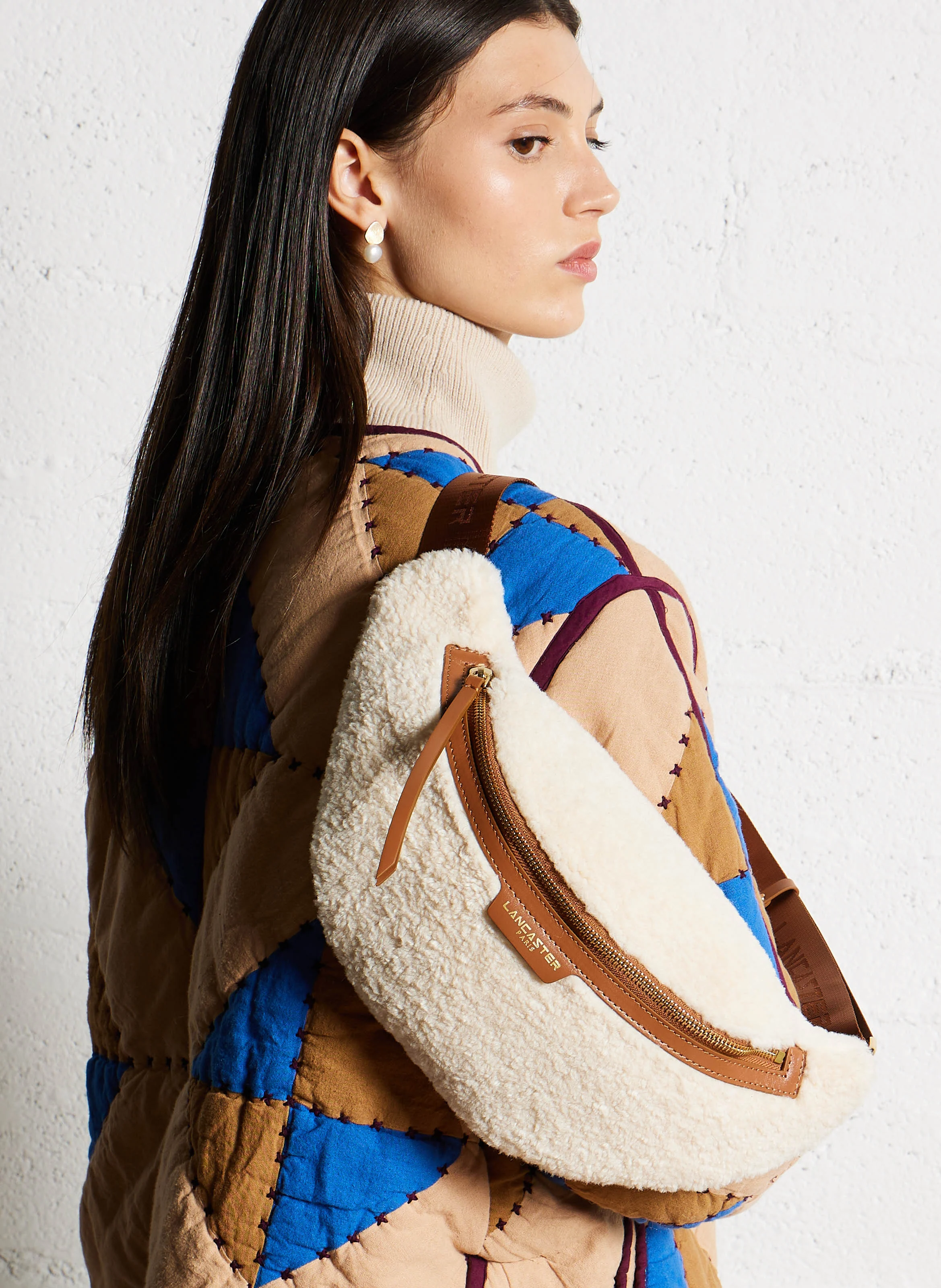 MOUMOUTE - Sac banane en sherpa | Marron