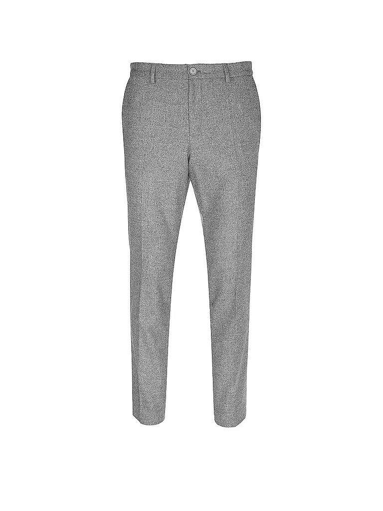BOSS Flanellhose  grau