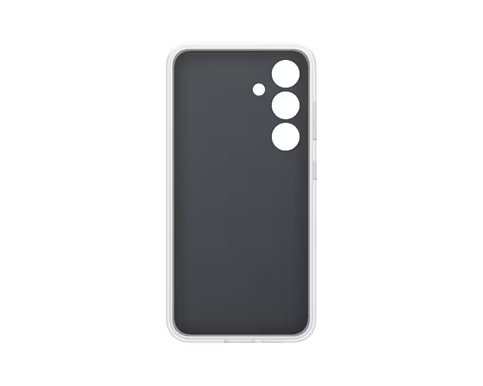 Galaxy S24 Flipsuit Hardcase Hülle Clear Cover   NFC Einlegekarte (EF-MS921CWEGWW) - Transparent / Weiss