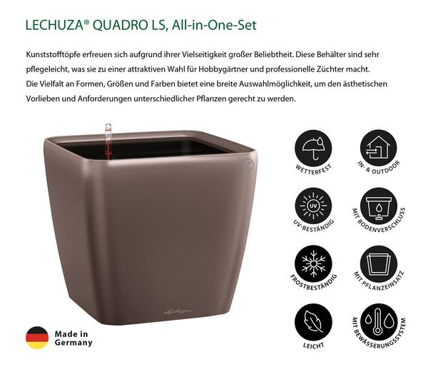 LECHUZA® QUADRO LS, All-in-One-Set