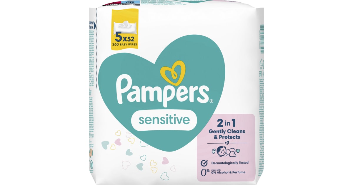 Pampers Feuchte Tücher Sensitive 5er