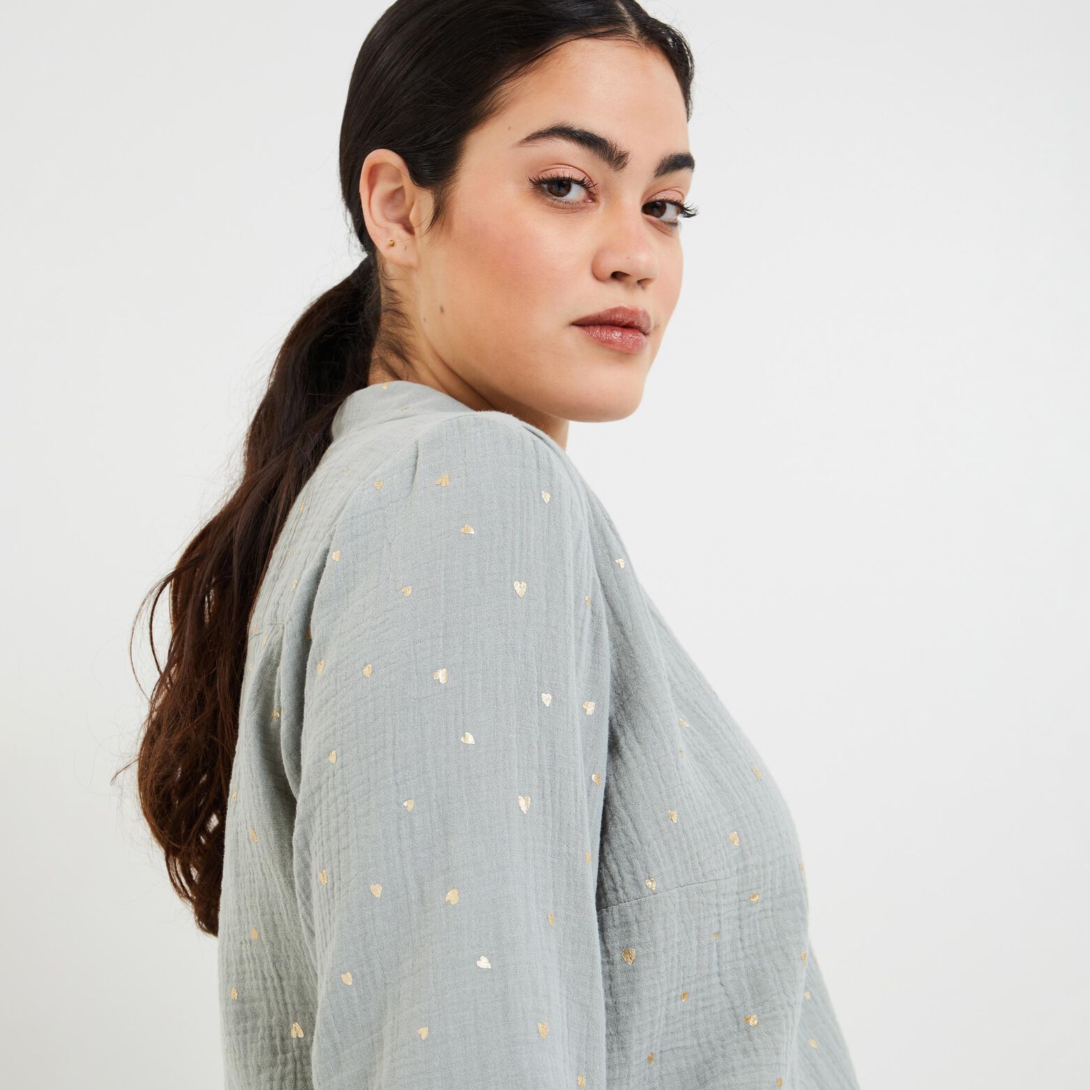 Blouse gaze de coton femme