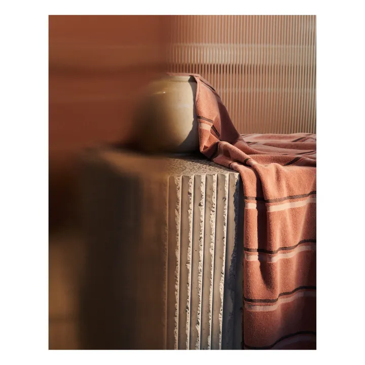Købn Serviette de bain en coton bio | Terracotta