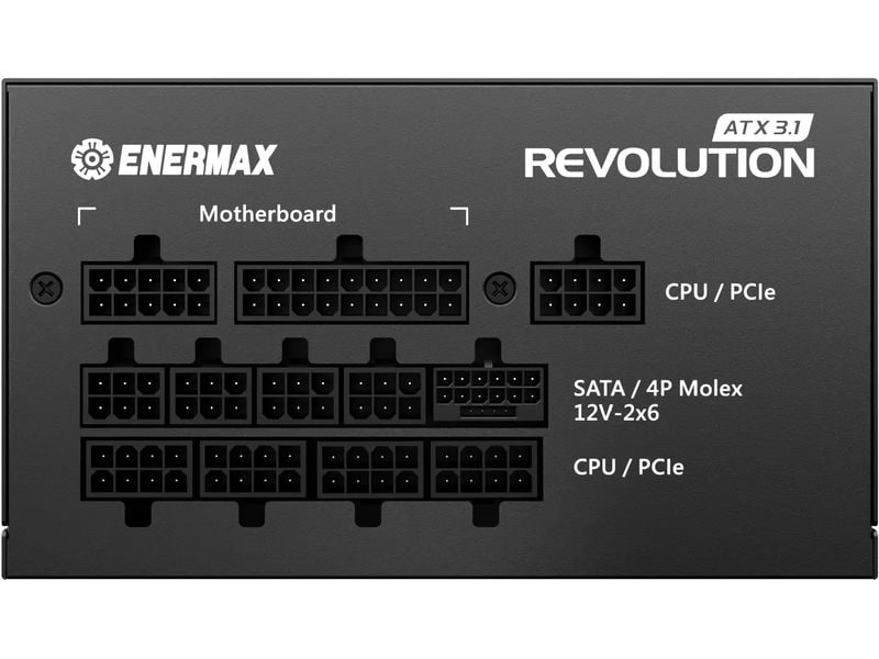 Enermax Netzteil Revolution ATX3.1 1200 W Vollmodulares 1200W Netzteil mit hoher Effizienz und ATX 3.1-Kompatibilität