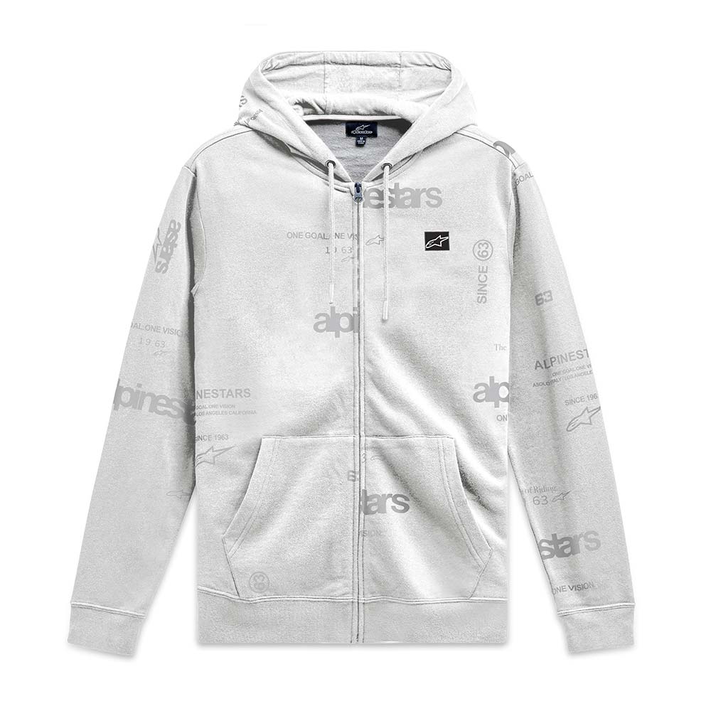 Alpinestars - Sweat zippé à capuche Plenitude Blanc