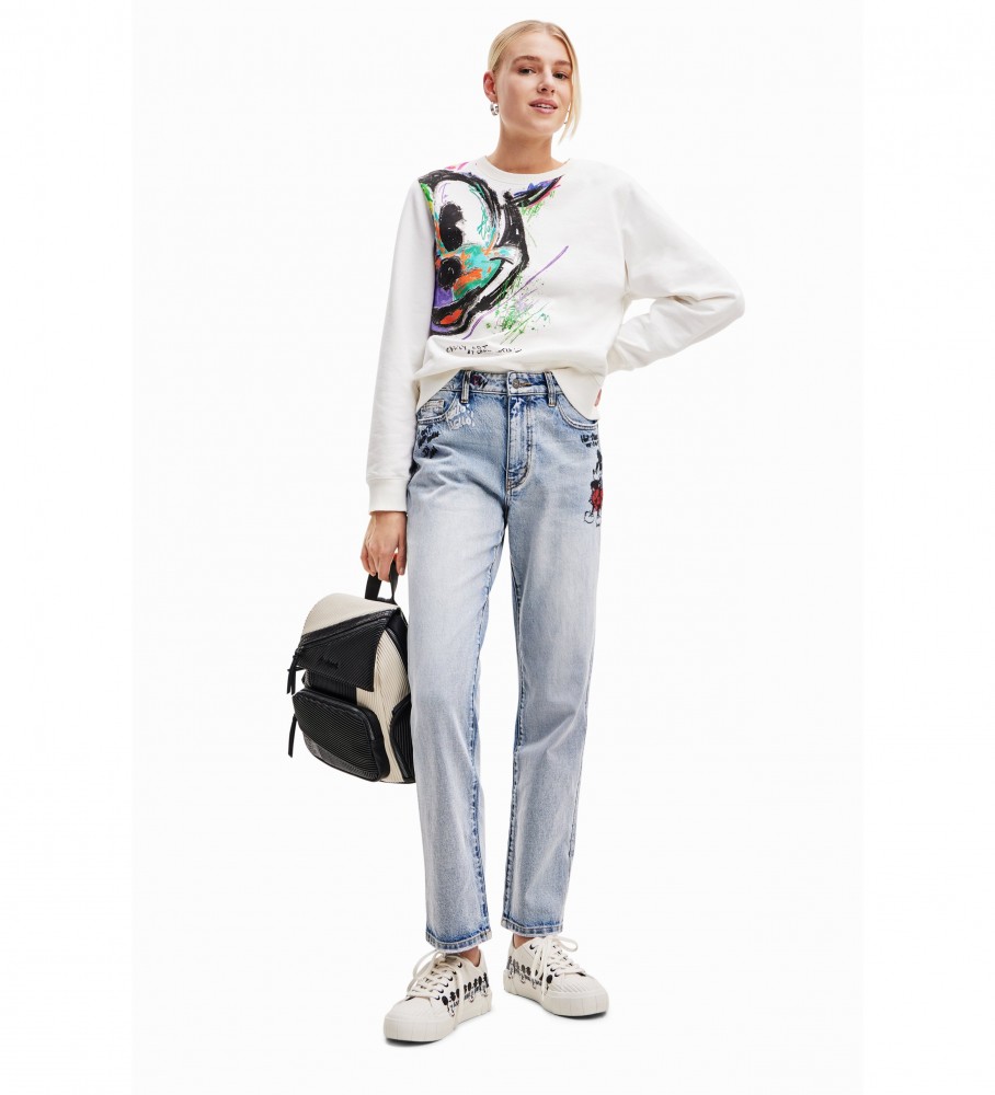 Desigual Jean Mickey Rock azul claro