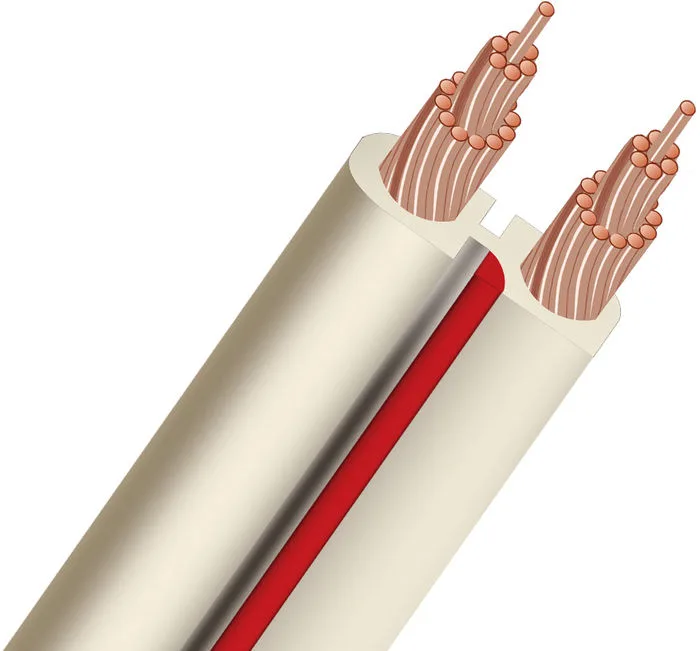 Audioquest X2 gaine PVC blanche (25 m) Câbles d'enceintes au mètre