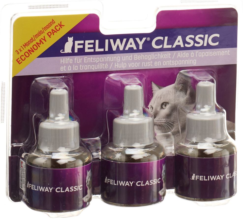 FELIWAY Classic Nachfüllflasche<br>3 × 48 ml, Flasche, Trio