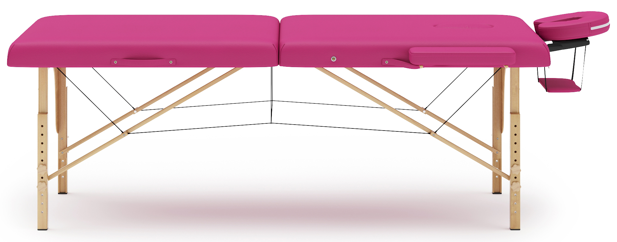Massageliege 2-Zonen pink