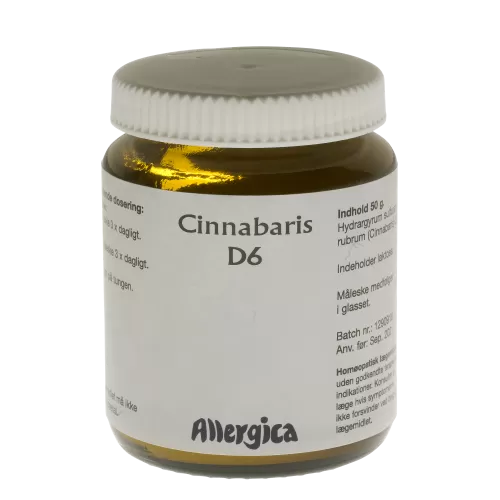 Allergica Cinnabaris D6 trit - 50 gram