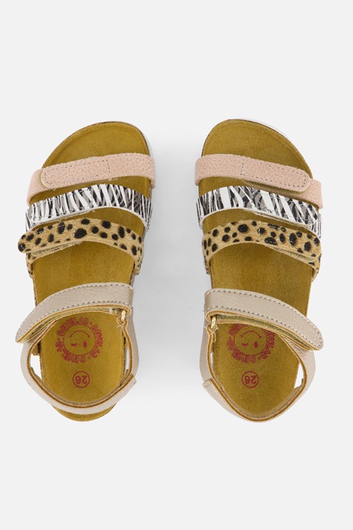 Develab Sandalen goud Leer