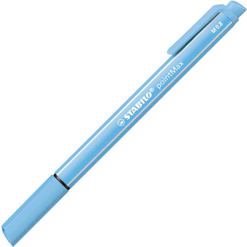 Stylo feutre Stabilo PointMax à capuchon pointe 1 mm - Pochette de 15