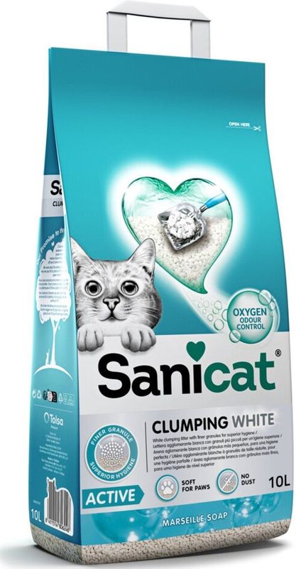 Sanicat Clumping White Active Marseille Soap 10 liter