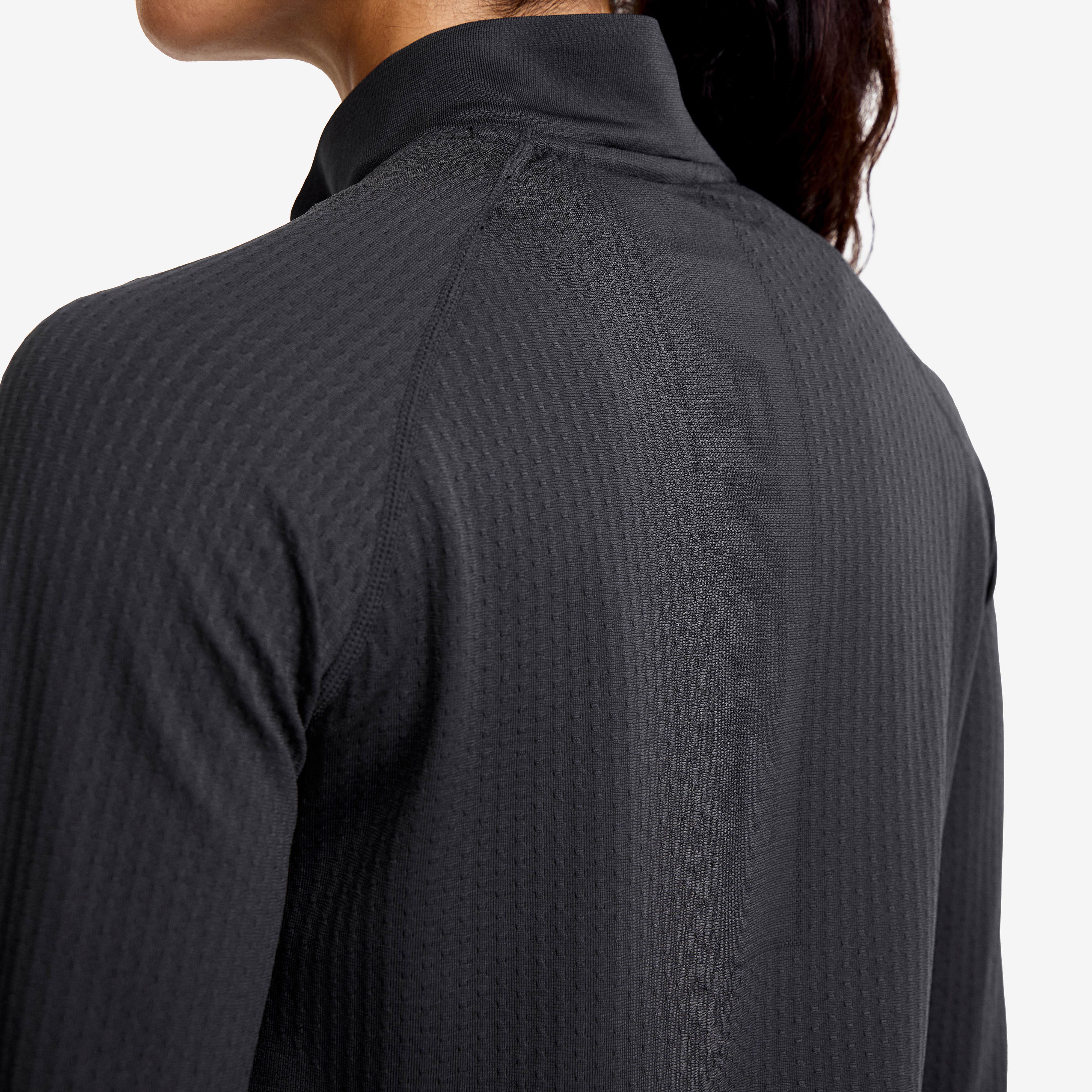 Focus Half-zip Seamless Top Dame Anthracite