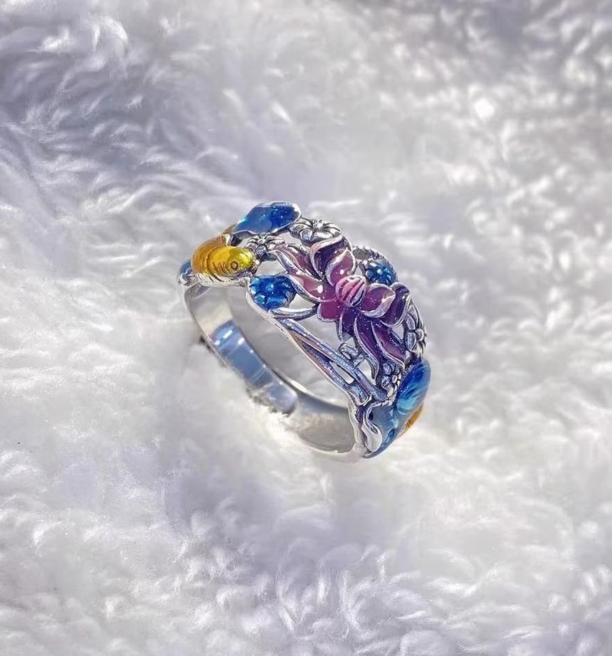 Lilafey - Karpervis Legering Open Ring