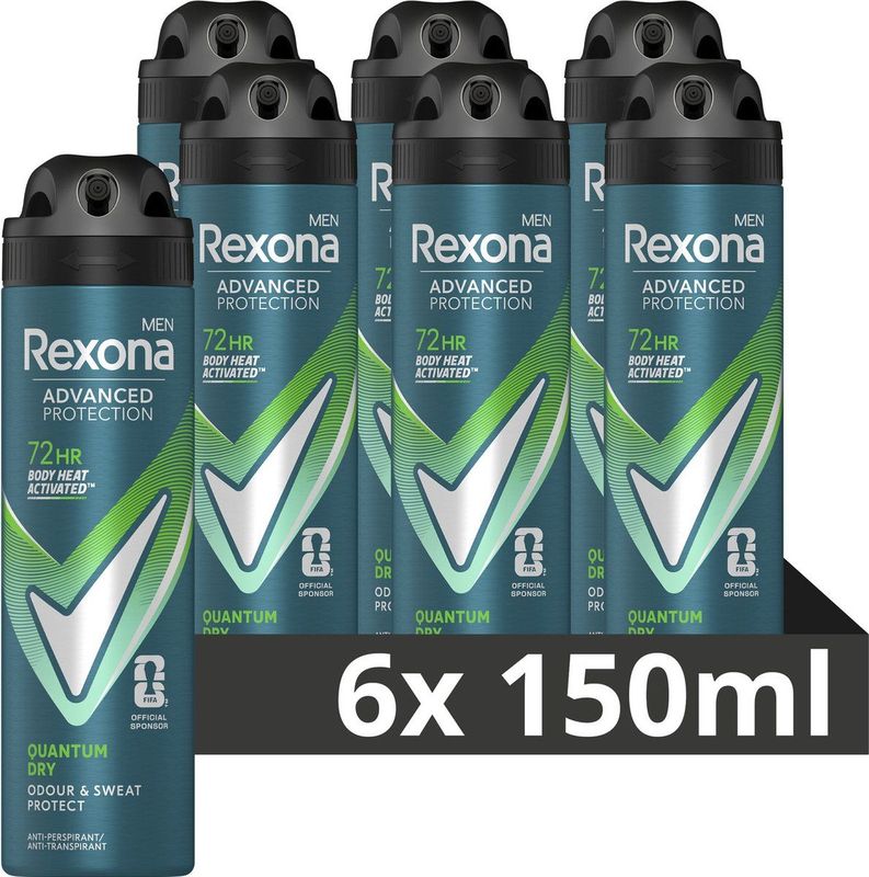 Rexona - Men Advanced Protection Quantum Dry - Anti-Transpirant Spray - 72 Uur Bescherming