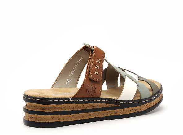 Rieker mules et sabots plats femme 62989 multicolore