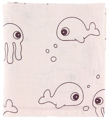 Done By Deer Spucktücher - 70x70 - 2 st. - Sea Friends - Puder